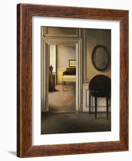 The Music Room, 30 Strandgade, circa 1907-Vilhelm Hammershoi-Framed Giclee Print