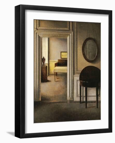 The Music Room, 30 Strandgade, circa 1907-Vilhelm Hammershoi-Framed Giclee Print