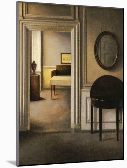 The Music Room, 30 Strandgade, circa 1907-Vilhelm Hammershoi-Mounted Giclee Print