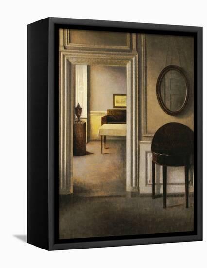 The Music Room, 30 Strandgade, circa 1907-Vilhelm Hammershoi-Framed Premier Image Canvas