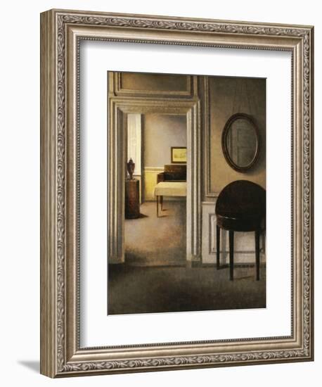 The Music Room, 30 Strandgade, circa 1907-Vilhelm Hammershoi-Framed Premium Giclee Print