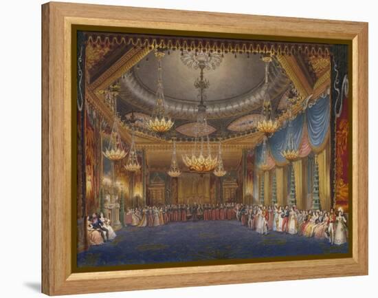 The Music Room. from 'The Royal Pavilion at Brighton'-John Nash-Framed Premier Image Canvas