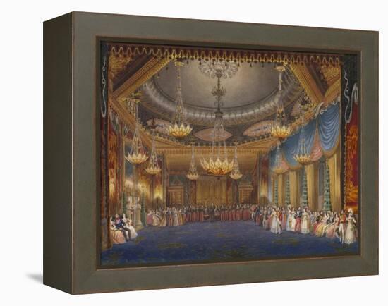 The Music Room. from 'The Royal Pavilion at Brighton'-John Nash-Framed Premier Image Canvas