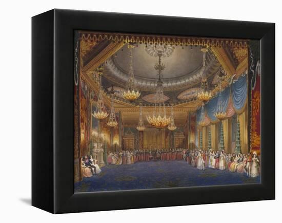 The Music Room. from 'The Royal Pavilion at Brighton'-John Nash-Framed Premier Image Canvas