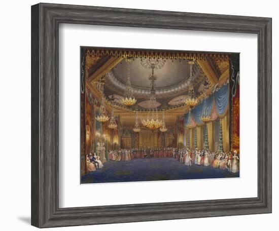 The Music Room. from 'The Royal Pavilion at Brighton'-John Nash-Framed Giclee Print