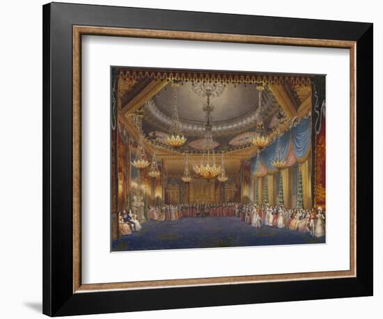 The Music Room. from 'The Royal Pavilion at Brighton'-John Nash-Framed Giclee Print