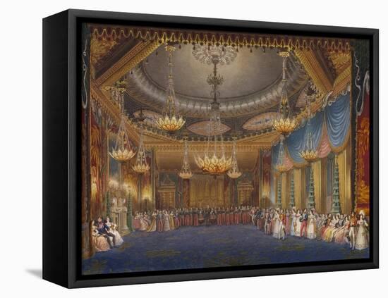 The Music Room. from 'The Royal Pavilion at Brighton'-John Nash-Framed Premier Image Canvas