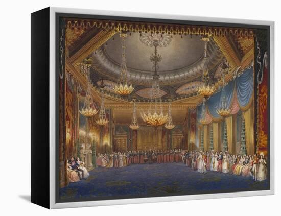 The Music Room. from 'The Royal Pavilion at Brighton'-John Nash-Framed Premier Image Canvas