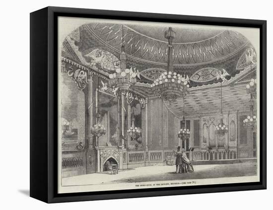 The Music-Room, in the Pavilion, Brighton-null-Framed Premier Image Canvas