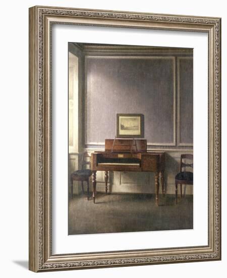 The Music Room-Vilhelm Hammershoi-Framed Giclee Print