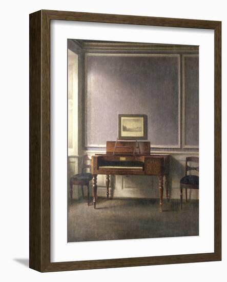 The Music Room-Vilhelm Hammershoi-Framed Giclee Print