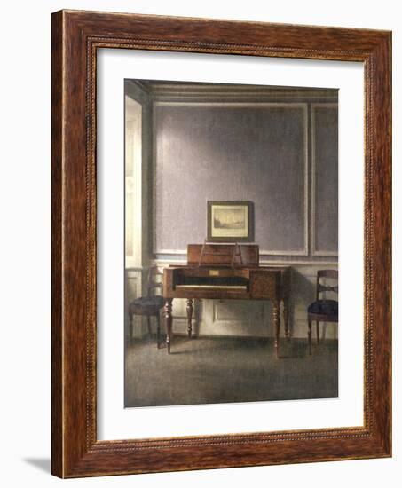 The Music Room-Vilhelm Hammershoi-Framed Giclee Print