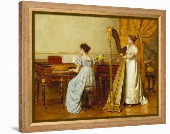 The Music Room-George Goodwin Kilburne-Framed Premier Image Canvas