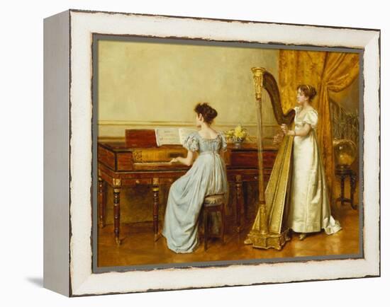 The Music Room-George Goodwin Kilburne-Framed Premier Image Canvas