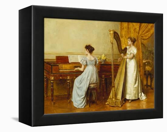 The Music Room-George Goodwin Kilburne-Framed Premier Image Canvas