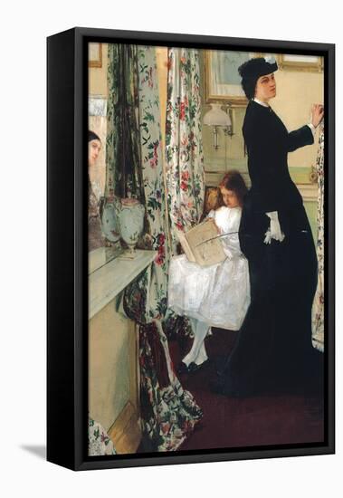 The Music Room-James Abbott McNeill Whistler-Framed Stretched Canvas