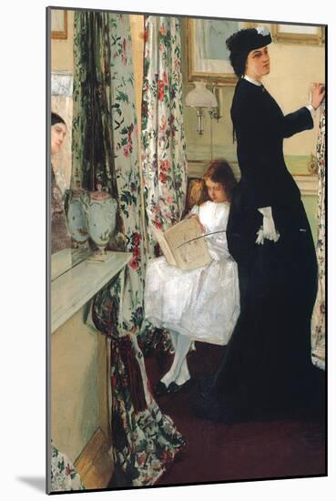 The Music Room-James Abbott McNeill Whistler-Mounted Art Print