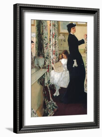 The Music Room-James Abbott McNeill Whistler-Framed Art Print