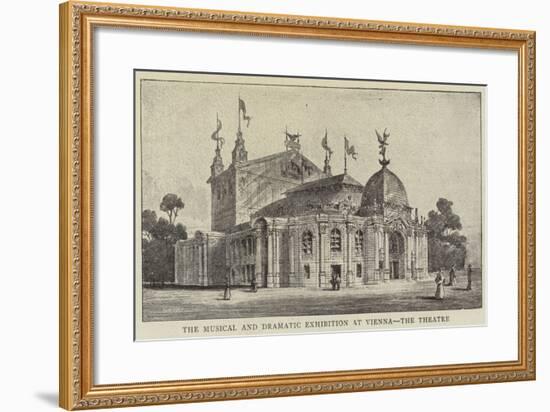 The Musical and Dramatic Exhibition at Vienna, the Theatre-null-Framed Giclee Print