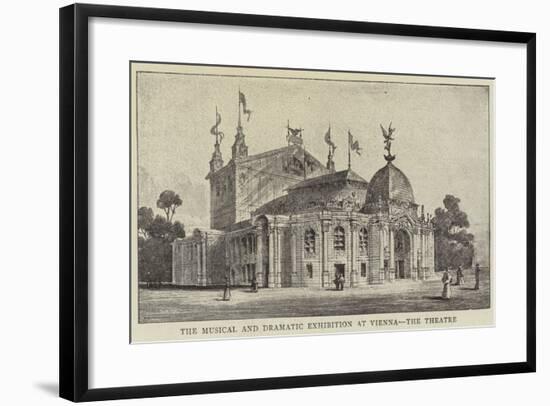The Musical and Dramatic Exhibition at Vienna, the Theatre-null-Framed Giclee Print