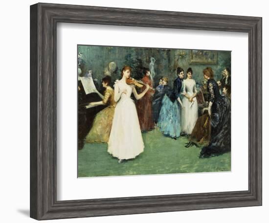 The Musical Party-Fausto Zonaro-Framed Giclee Print