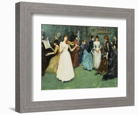 The Musical Party-Fausto Zonaro-Framed Giclee Print