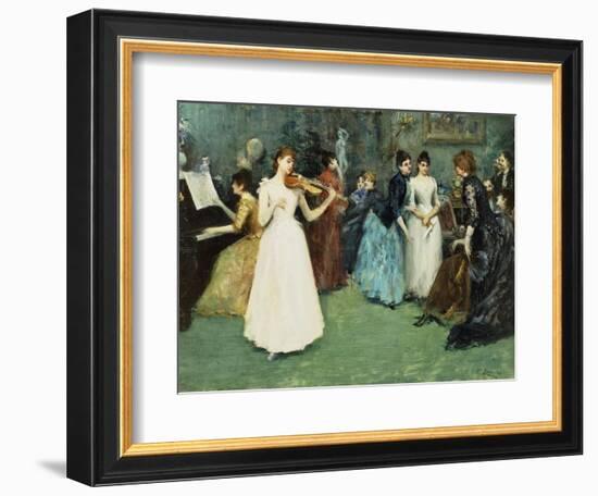 The Musical Party-Fausto Zonaro-Framed Giclee Print