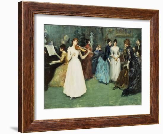 The Musical Party-Fausto Zonaro-Framed Giclee Print