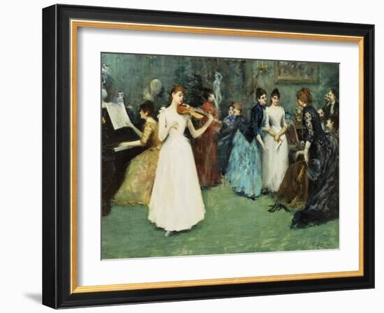 The Musical Party-Fausto Zonaro-Framed Giclee Print