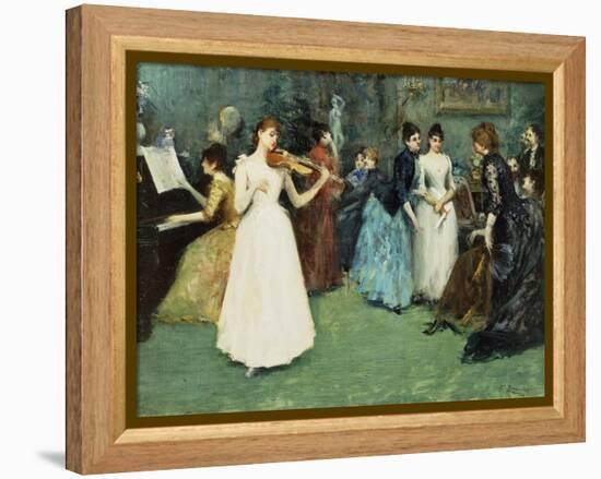 The Musical Party-Fausto Zonaro-Framed Premier Image Canvas