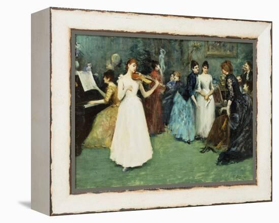 The Musical Party-Fausto Zonaro-Framed Premier Image Canvas