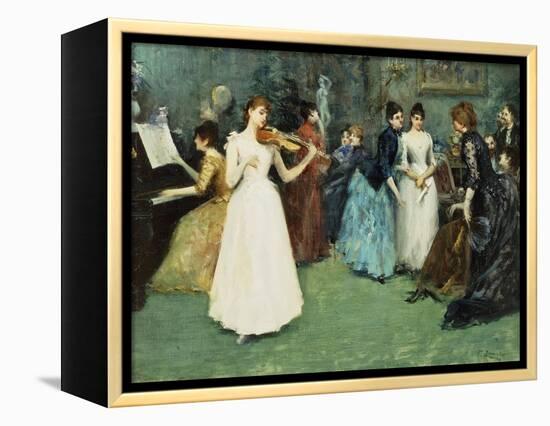 The Musical Party-Fausto Zonaro-Framed Premier Image Canvas