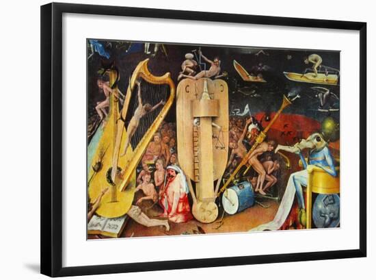 The Musician S Hell-Hieronymus Bosch-Framed Collectable Print