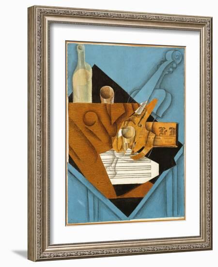 The Musician's Table, 1914 (Collage)-Juan Gris-Framed Giclee Print