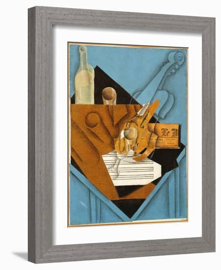 The Musician's Table, 1914 (Collage)-Juan Gris-Framed Giclee Print