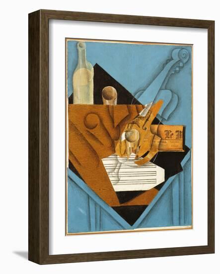 The Musician's Table, 1914 (Collage)-Juan Gris-Framed Giclee Print