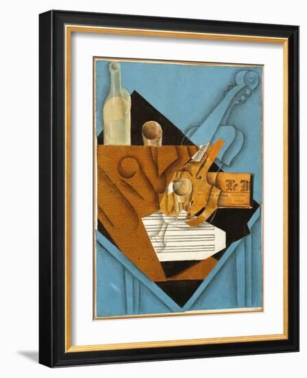 The Musician's Table, 1914 (Collage)-Juan Gris-Framed Giclee Print