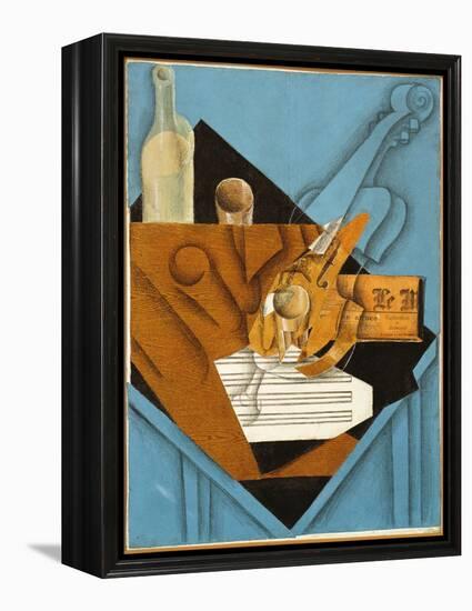 The Musician's Table, 1914 (Collage)-Juan Gris-Framed Premier Image Canvas