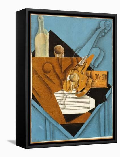 The Musician's Table, 1914 (Collage)-Juan Gris-Framed Premier Image Canvas