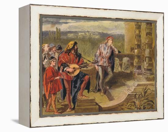 The Musician Sings in the Two Gentlemen of Verona: Act IV Scene II, C1875-Sir John Gilbert-Framed Premier Image Canvas