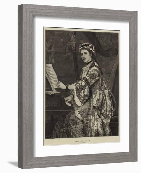 The Musician-Charles Edward Perugini-Framed Giclee Print