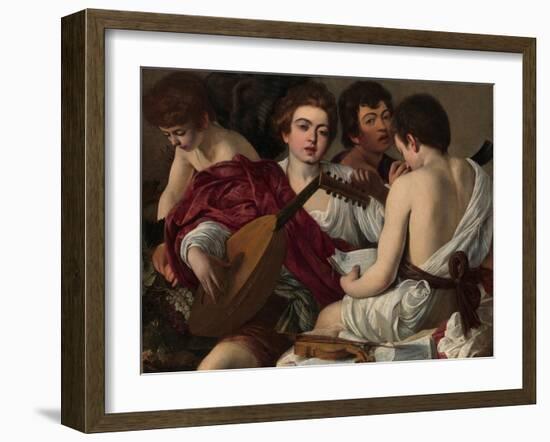 The Musicians, c.1595-Michelangelo Merisi da Caravaggio-Framed Giclee Print