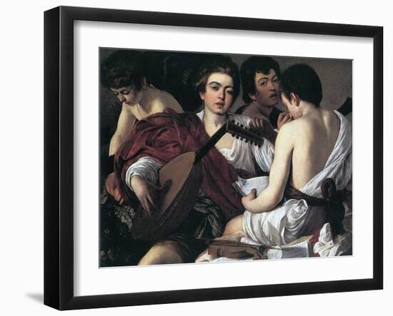 The Musicians, C1595-Caravaggio-Framed Giclee Print