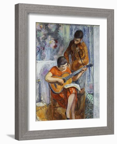 The Musicians; Les Musiciens, C.1930-Henri Lebasque-Framed Giclee Print