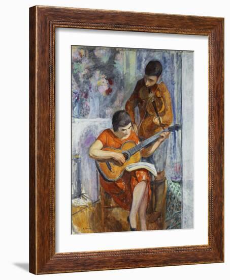 The Musicians; Les Musiciens, C.1930-Henri Lebasque-Framed Giclee Print