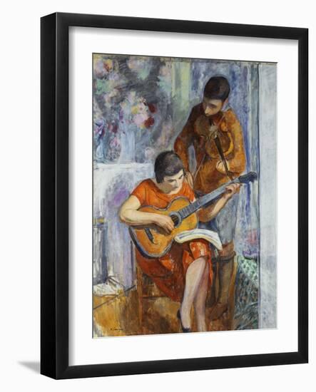 The Musicians; Les Musiciens, C.1930-Henri Lebasque-Framed Giclee Print