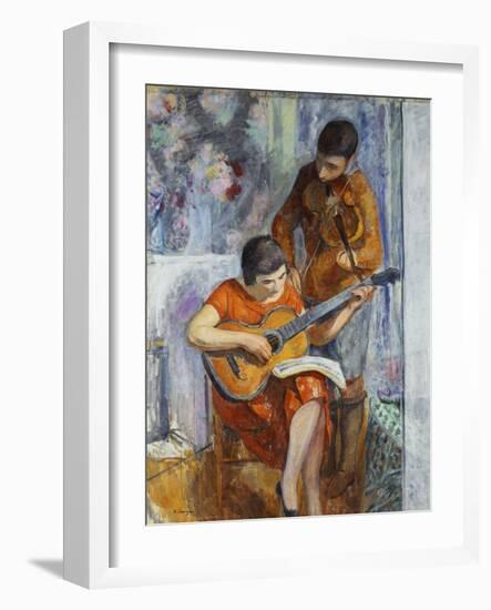 The Musicians; Les Musiciens, C.1930-Henri Lebasque-Framed Giclee Print