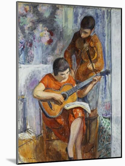 The Musicians; Les Musiciens, C.1930-Henri Lebasque-Mounted Giclee Print