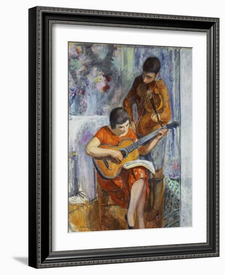 The Musicians; Les Musiciens, C.1930-Henri Lebasque-Framed Giclee Print