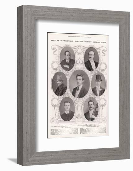 The Musicians on the Titanic-null-Framed Photographic Print